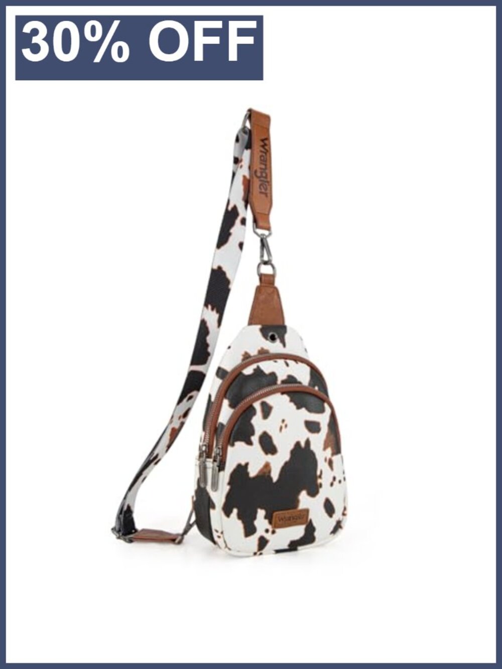 Western Cow Print Sling Bag Crossbody Fanny Pack Chest Purse Backpack